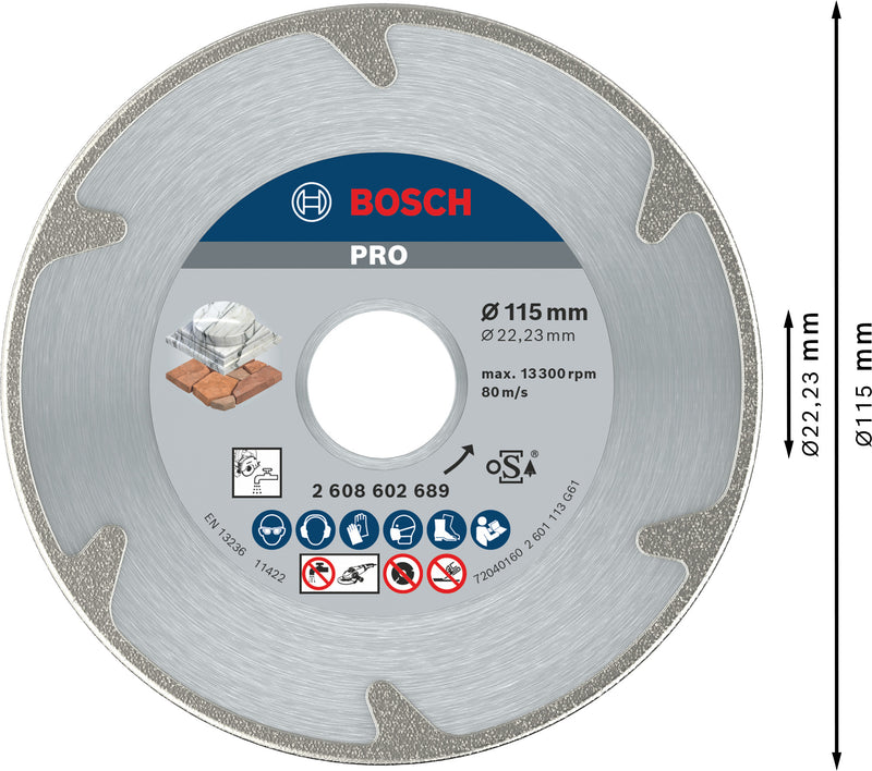 Bosch Disc dia.Best/Marble, 115x22,23x2,2 mm