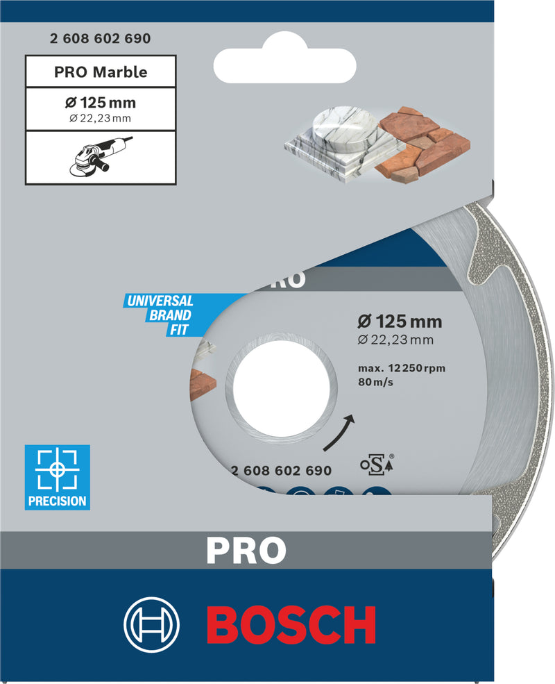 Disco Bosch dia.Best/Mármore, 125x22,23x2,2 mm
