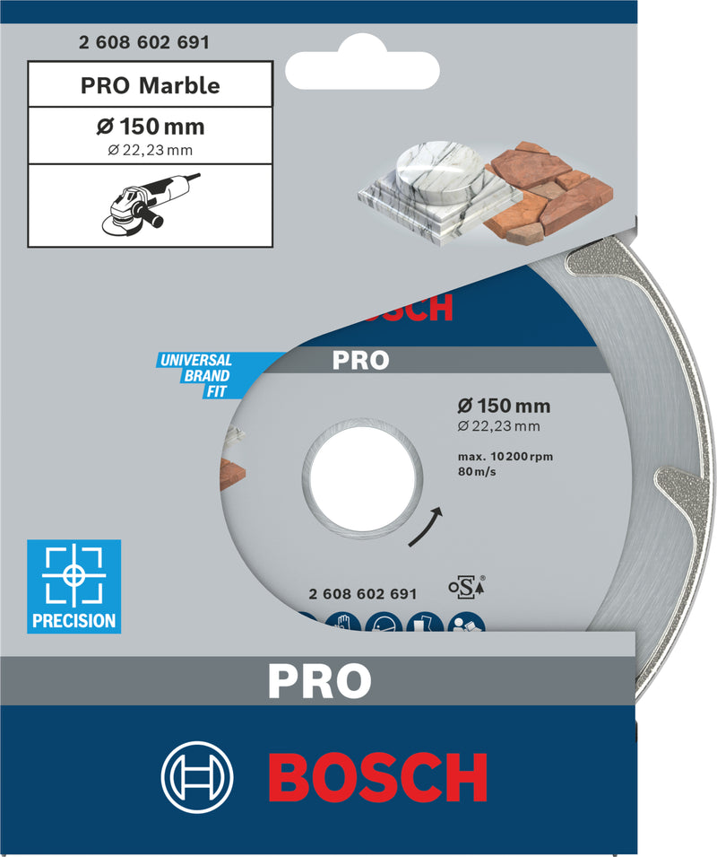 Disco Bosch dia.Best/Mármore, 150x22,23x2,2 mm