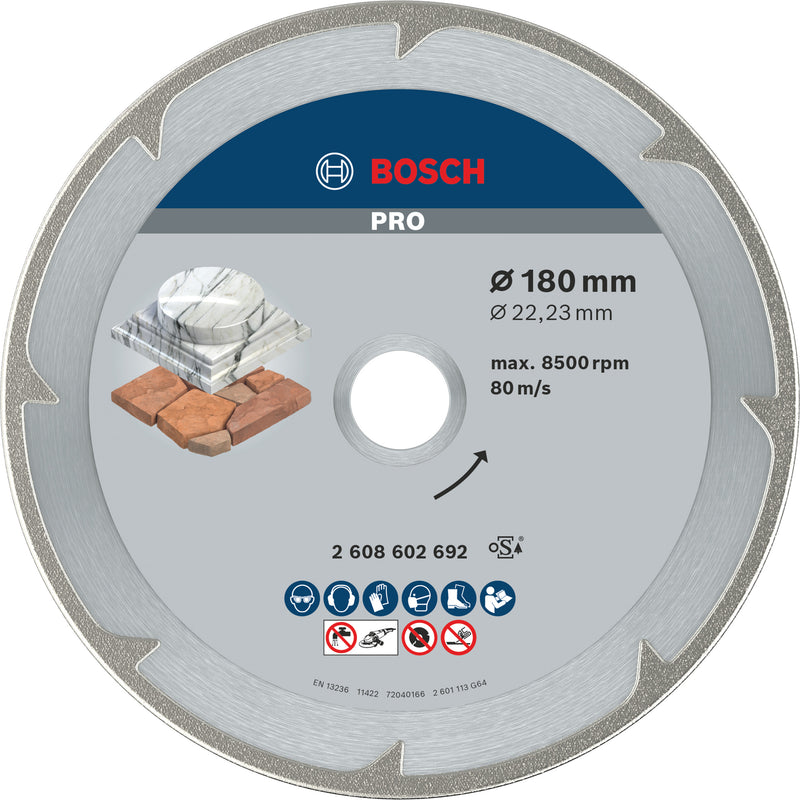 Bosch Disc dia.Best/Marble, 180x22,23x2,2 mm