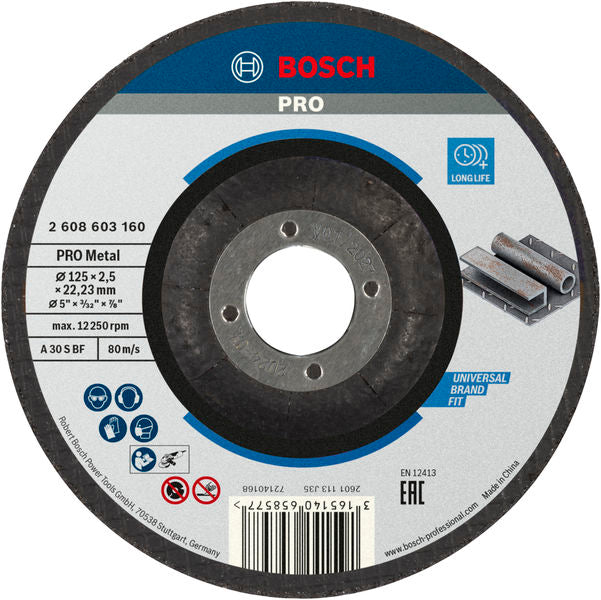 Bosch STD Metal Disc 125x2.5x22.23mm, D