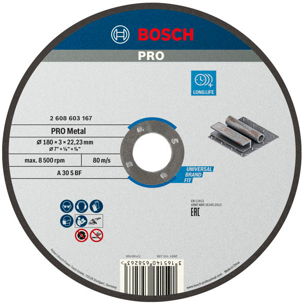Bosch STD Metal Disc 180x3x22.23mm, S
