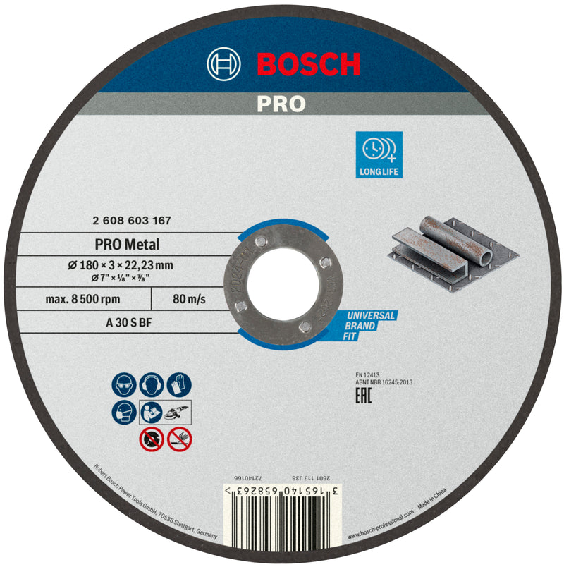 Bosch STD Metal Disc 180x3x22.23mm, S