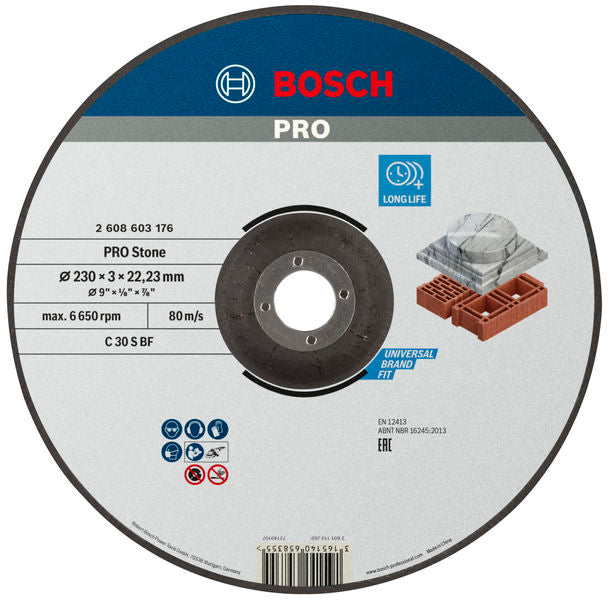 Bosch STD Stone Disc 230x3x22.23mm, D