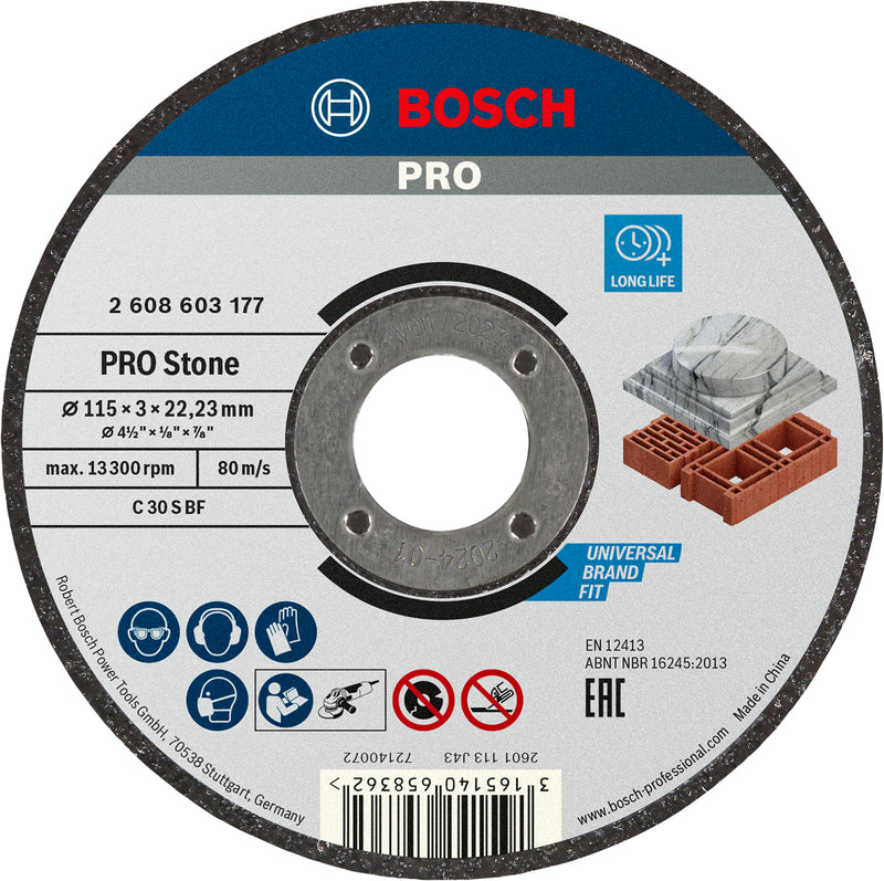 Bosch STD Stone Disc 115x3x22.23mm, S