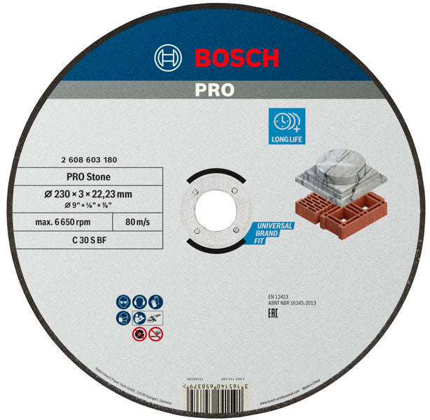 Bosch STD Stone Disc 230x3x22.23mm, S
