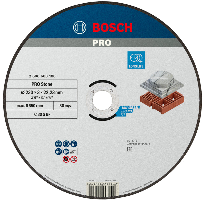 Bosch STD Stone Disc 230x3x22.23mm, S