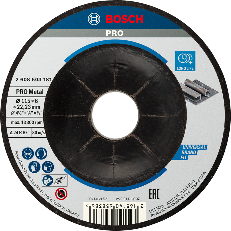 Bosch STD Grinding Disc 115x6x22.23mm