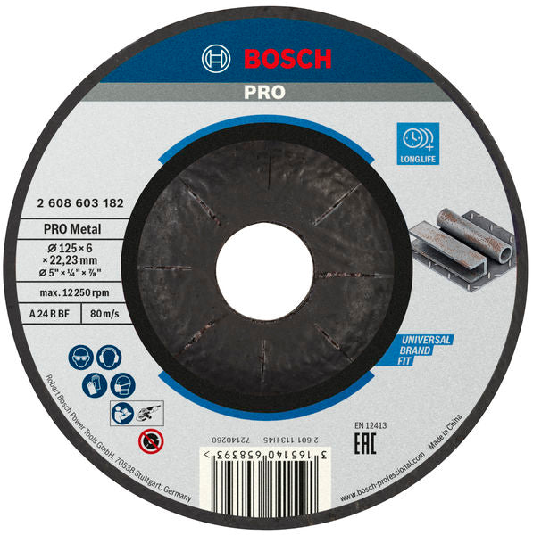Disco de desbaste Bosch STD 125x6x22,23 mm