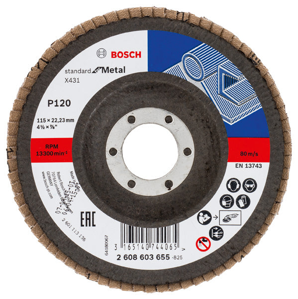 Bosch Flap Disc X431, Standard for Metal