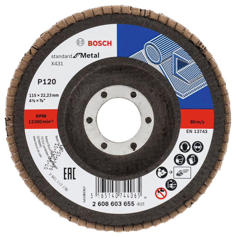 Bosch Flap Disc X431, Standard for Metal