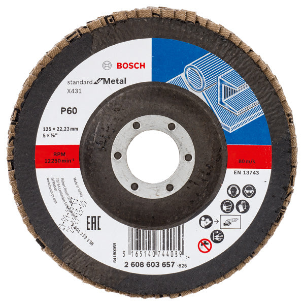 Disco de láminas Bosch SfM, 125 mm, G60, 1 unidad