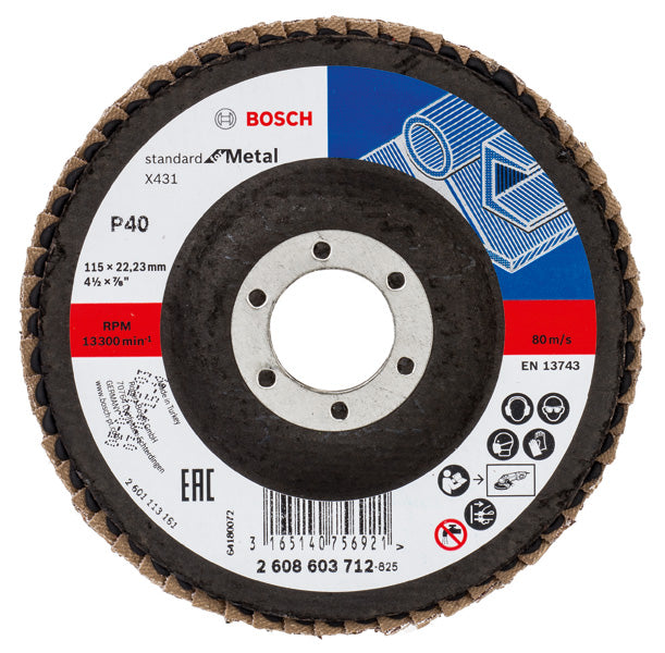 Bosch Flap Disc SfM,115mm,G40,1x