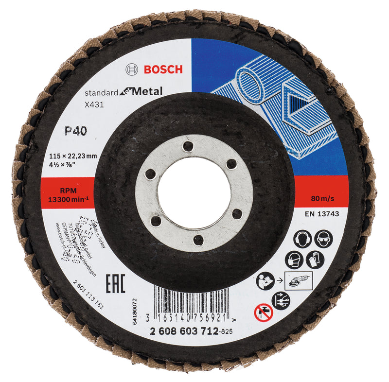 Bosch Flap Disc SfM,115mm,G40,1x