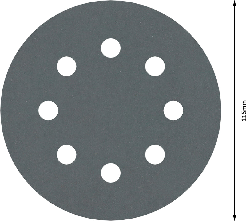 Disco de lixa Bosch PRO F355, 115 mm, G600, 5 unid.