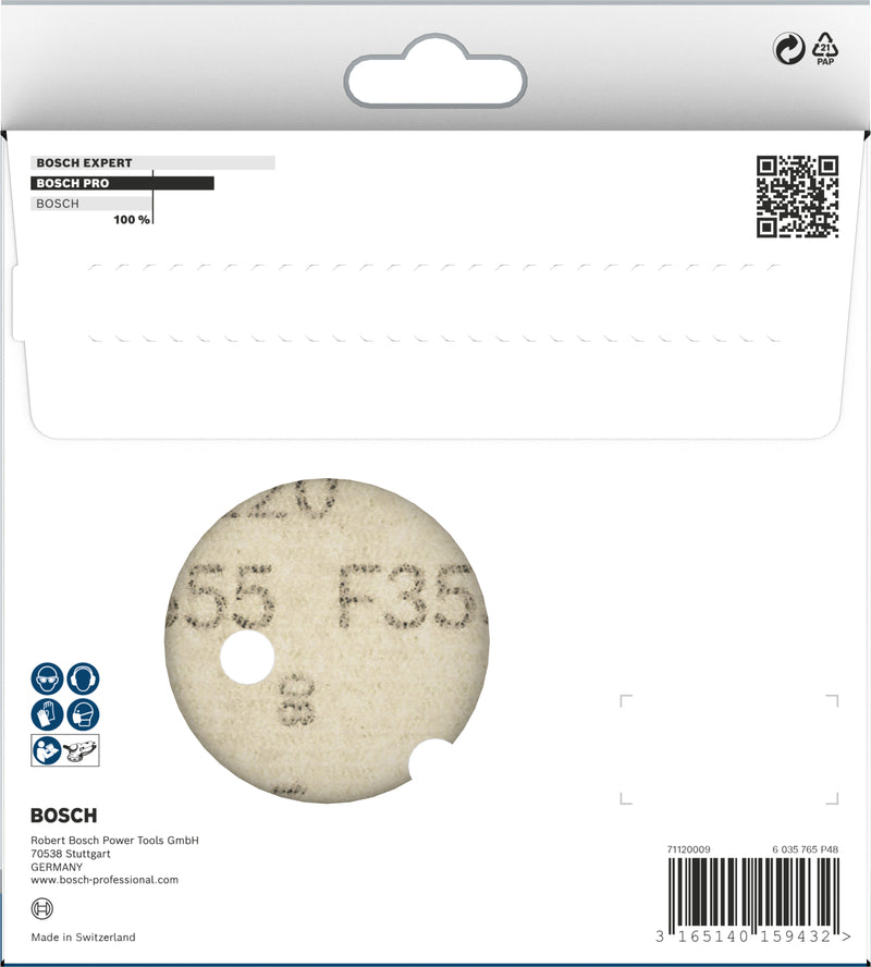 Bosch PRO F355 Sanding Disc, 150 mm, G100, 5 pcs.