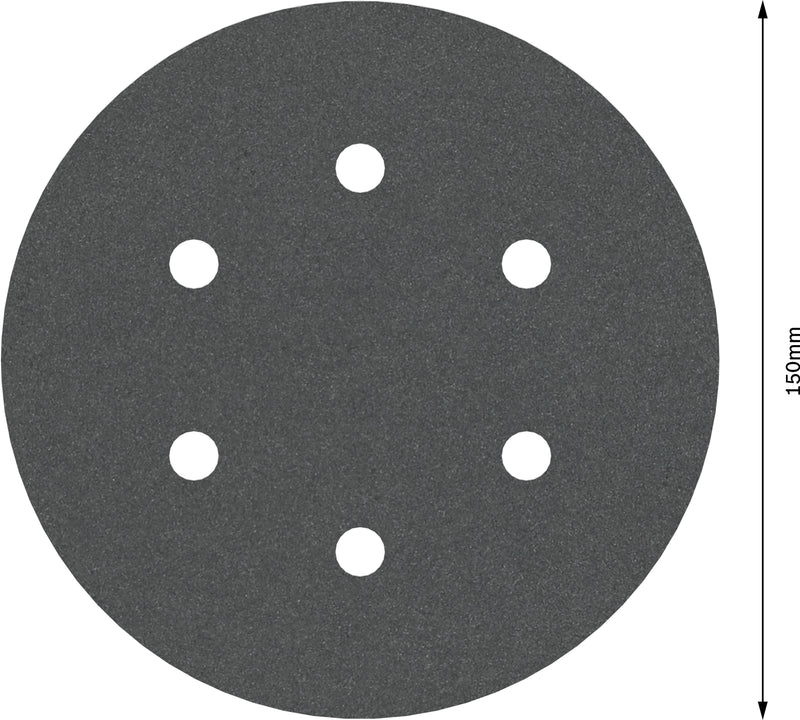 Hoja de lija Bosch BfCC, 150 mm, G320, 5 unidades