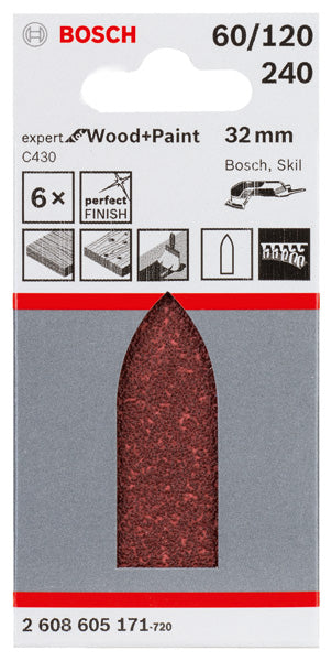 Bosch Sanding Sheet EfWP,32mm,GSet,6x