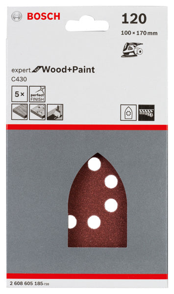 Bosch Multisanding Sheet 100x170mm 120G