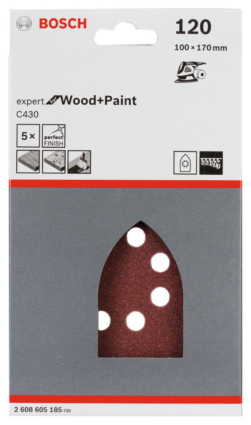 Bosch Multisanding Sheet 100x170mm 120G