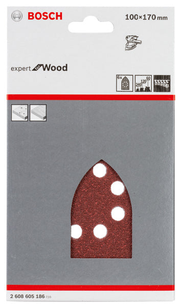 Conjunto de folhas multilixas Bosch 100x170 mm