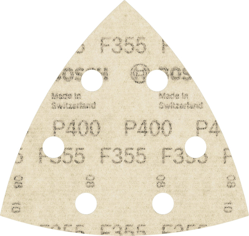 Folha de lixa Bosch PRO F355, 93 mm, G400, 5 unid.