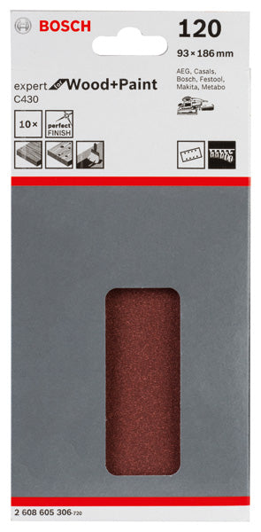 Bosch Sanding Sheet EfWP,93x186mm,G120