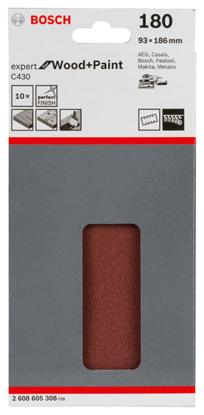 Bosch Sanding Sheet EfWP,93x186mm,G180