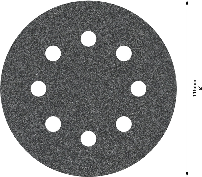 Disco de lixa Bosch PRO F355, 115 mm, G120, 5 unid.