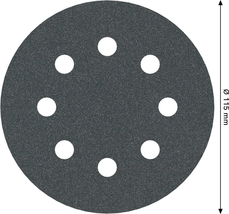 Disco de lixa Bosch PRO F355, 115 mm, G180, 5 unid.