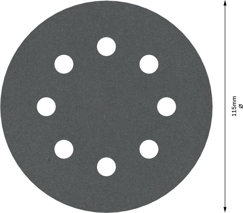 Disco de lixa Bosch PRO F355, 115 mm, G400, 5 unid.