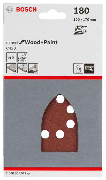 Hoja multilija Bosch 100x170mm 180G