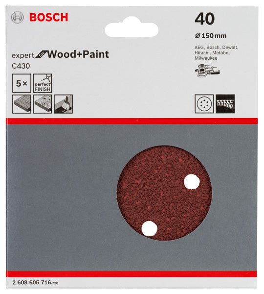 Bosch Sanding Sheet EfWP,150mm,G40,5x