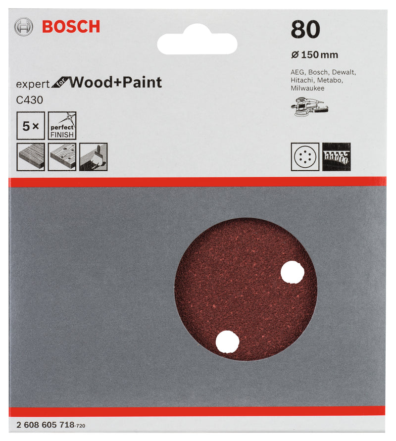 Bosch Sanding Sheet EfWP,150mm,G80,5x