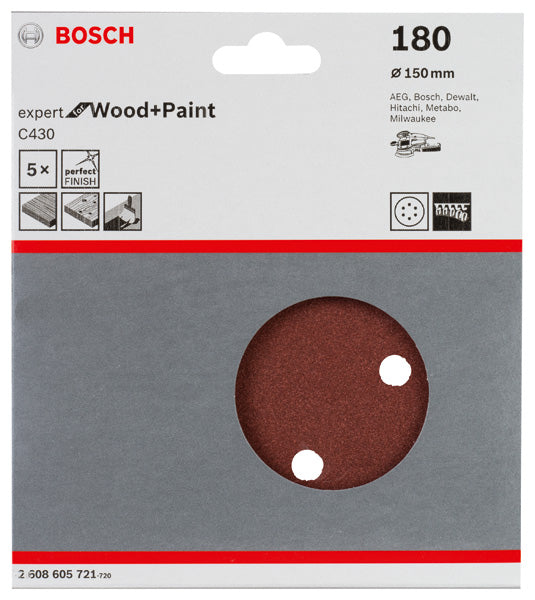 Bosch Sanding Sheet EfWP,150mm,G180,5x