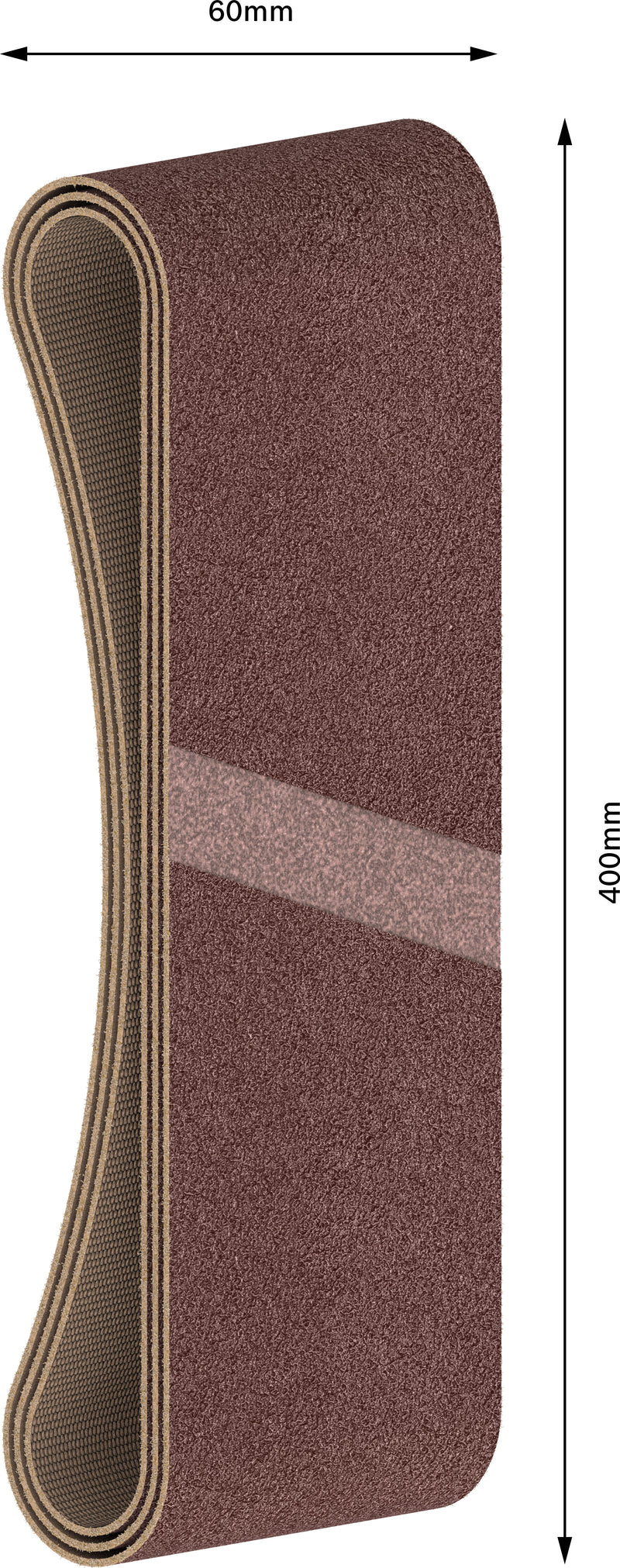 Cinta de lixa Bosch BfWP, 60x400mm, G80, 3x