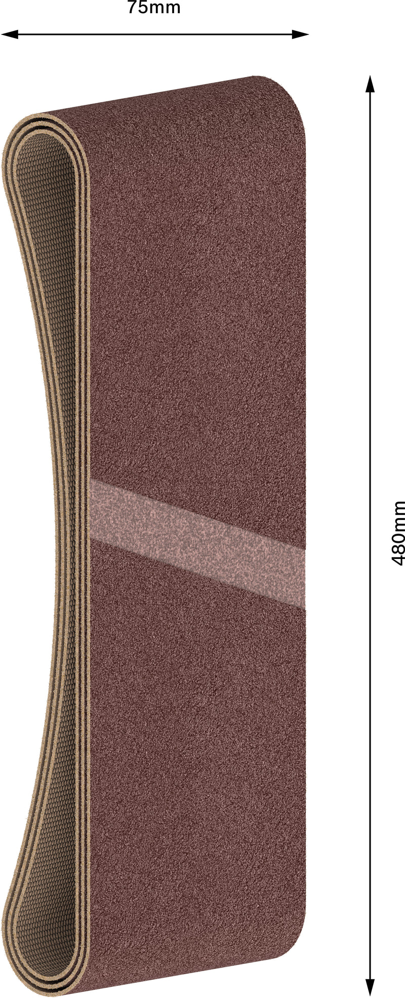 Cinta de lixa Bosch BfWP, 75x480mm, GSet