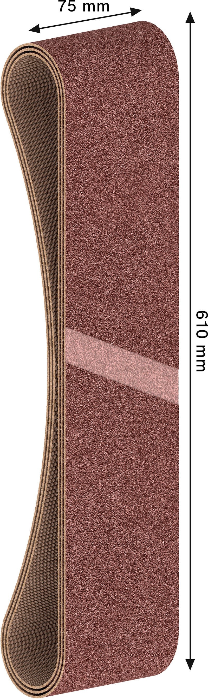 Cinta de lixa Bosch BfWP, 75x610mm, G120