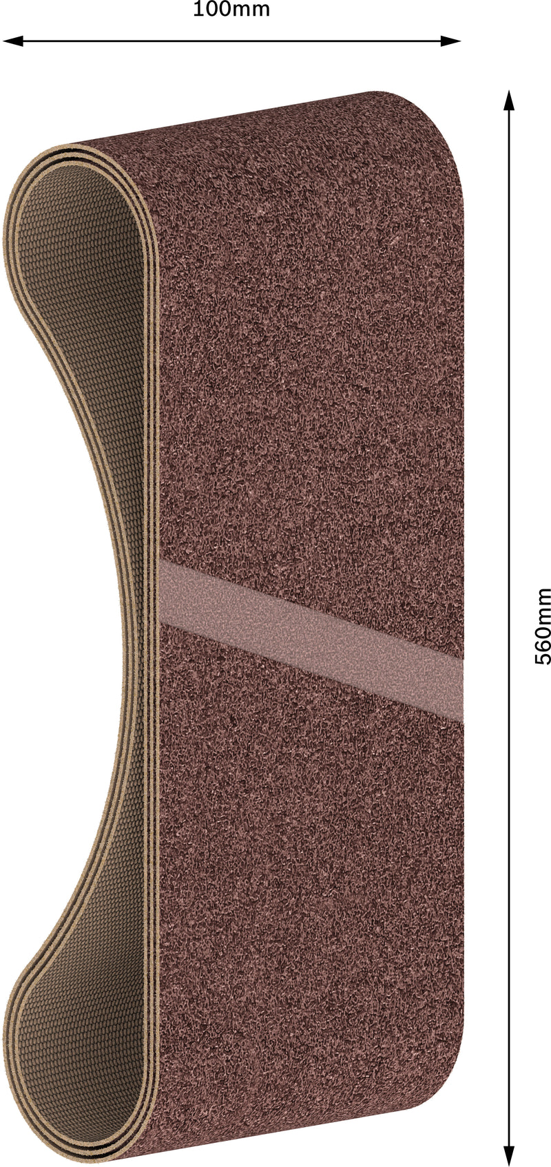 Banda de lija Bosch BfWP, 100 x 560 mm, G120