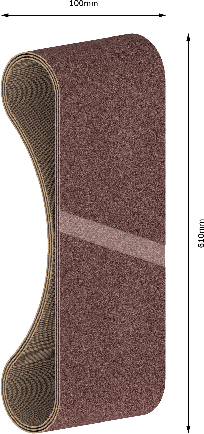 Banda de lija Bosch BfWP, 100 x 610 mm, G100