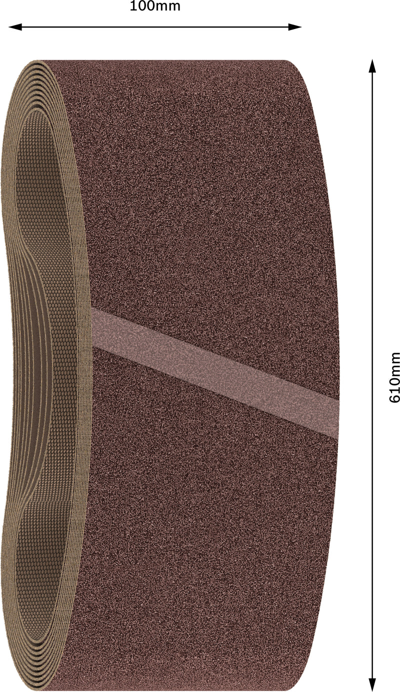 Cinta de lixa Bosch BfWP, 100x610mm, G100