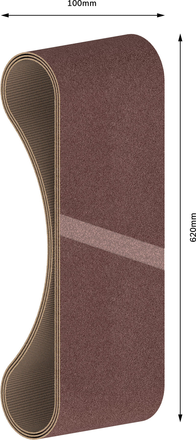 Cinta de lixa Bosch BfWP, 100x620mm, G80