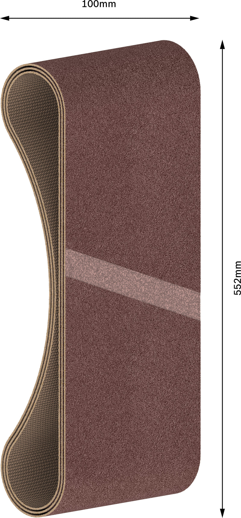 Banda de lija Bosch BfWP, 100 x 552 mm, G60