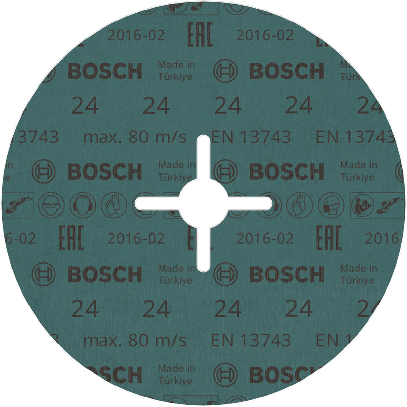 Disco de lijado de fibra Bosch BfM, 180 mm, G24, 1 unidad