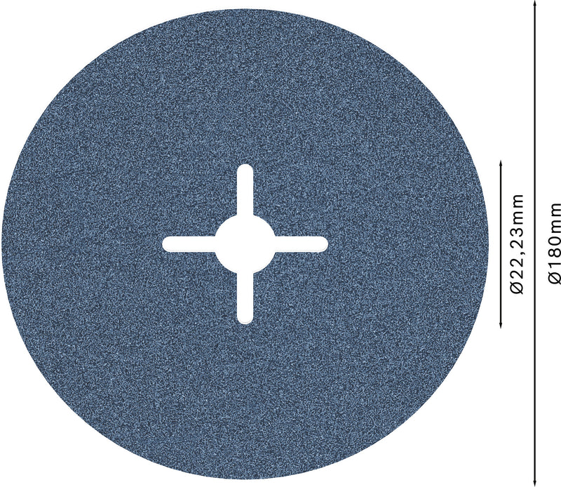 Bosch Fibre-Sanding Disc BfM,180mm,G80,1x
