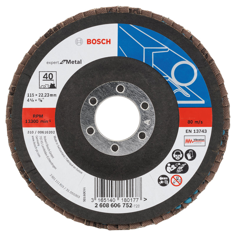 Disco de láminas Bosch EfM, 115 mm, G40, 1 unidad