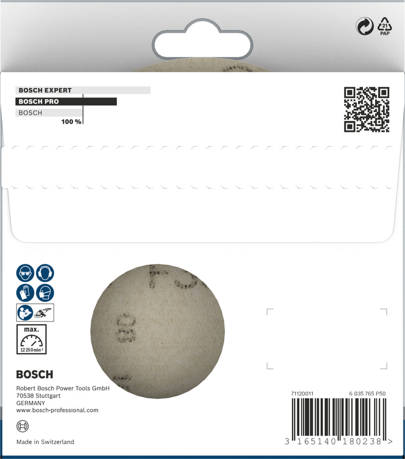 Disco de lijado Bosch PRO F355, 125 mm, G240, 10 uds.