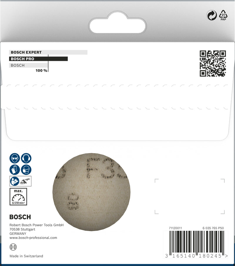 Disco de lijado Bosch PRO F355, 125 mm, G320, 10 uds.