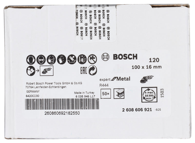 Bosch Fibre-Sanding Disc EfM,100mm,G120,1x