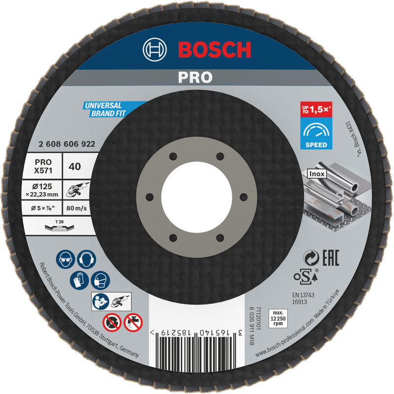 Disco de aba Bosch BfM, 125 mm, G40, 1x